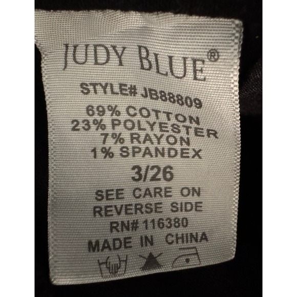 Judy Blue Black Skinny Jeans with Rhinestone embellishments - Sz 3 / 26 - Picture 6 of 10